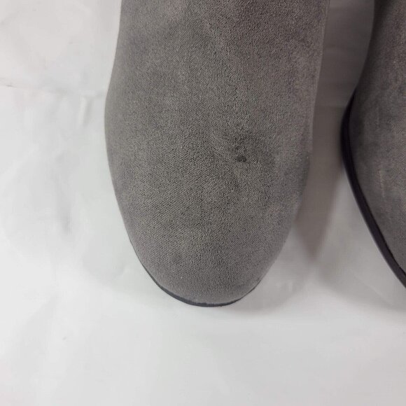 Giani Bernini Adonnys Knee High Boots Women Size 5.5 Gray Block Heel Zip New - Picture 9 of 11